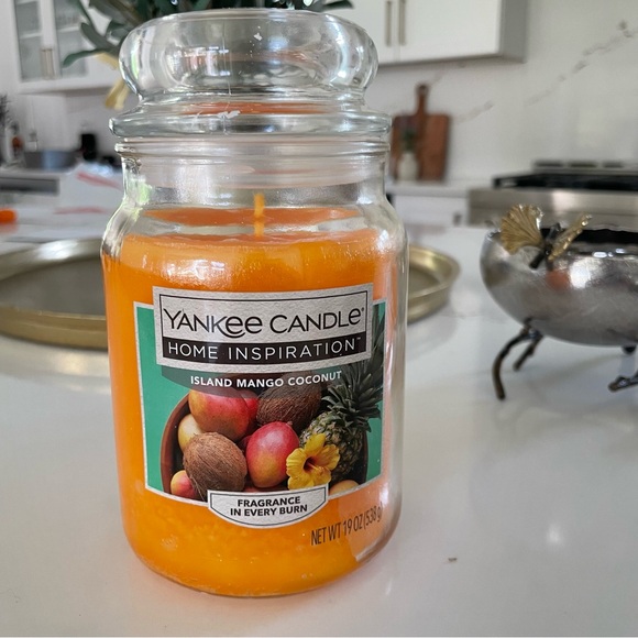 Yankee Candle Island Mango Coconut 19oz - Brand new and unused! - Picture 1 of 5